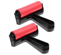 WOFASHPURET Rodillo para Impresión Artística de Diamante 2 Piezas, Herramienta de Estampación Mango Cómodo, Rodillo Pequeño para Manualidades y Pintura, Accesorios para Arte Gemas