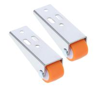 WOFASHPURET Rodillos para Puertas Corredizas de Madera 2 Piezas, Ruedas Silenciosas de Caucho Antióxido de 0,8 Pulgadas, Poleas Resistentes para Armarios y Muebles, Accesorio de Soporte
