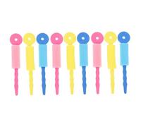 WOFASHPURET Rulos de Esponja Cabello 9 Piezas Tamaño Mediano Rizador sin Calor para Niñas y Mujeres Uso Nocturno Herramienta de Peinado Segura y Cómoda