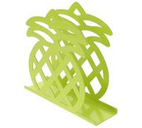 WOFASHPURET Servilletero de Metal Hueco Color Verde Diseño de Piña, Soporte Moderno para Servilletas de Papel, Porta Pañuelos Compacto para Restaurante, Hogar y Comedor