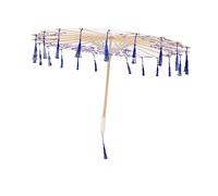 WOFASHPURET Sombrilla Decorativa de Fiesta Accesorio de Fotografía con Borlas