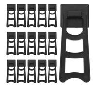 WOFASHPURET Soportes para Marcos de Fotos Giratorios de Plástico Negro, 20 Piezas, Soporte Trasero Tipo Caballete Pequeño para Escritorio, Compatible Expositor y Organización en Hogar