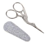 WOFASHPURET Tijeras Pequeñas de Bordado con Punta Precisa, Tijeras Vintage de Metal para Manualidades y Costura, Herramienta de Corte para Scrapbooking y Proyectos Artesanales con Funda