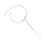 WOFASHPURET Toblete de moda de lujo de luz femenina joyas de verano para mujer joyas de cadena de pie tobillera de playa cadena de pie de diamantes de imitación pulsera joyería pedrería Plata