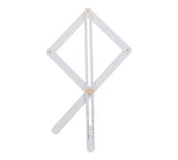 WOFASHPURET Transportador de Ángulos de Acero Inoxidable Resistente Regla de Ángulo Larga Multifuncional para Carpintería Preciso para Pisos Azulejos y Bricolaje Herramienta Profesional