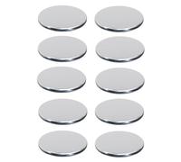 WOFDALY 10PCS Hojas Redondas Sólidas Pulidas A Espejo Diámetro 21MM Placas De Acero Inoxidable 304 Juntas Planas De Metal Plateado para Equipos De Procesamiento Químico,Thickness 1.2mm