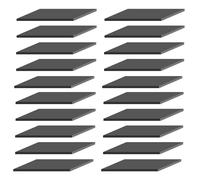 WOFDALY Almohadilla De Absorción De Impactos Sólida De Caucho Negro, 20 Piezas, Bloques Cuadrados De 50 x50 mm, Extremadamente Resistente a Los Cambios Climáticos,Thickness 4mm