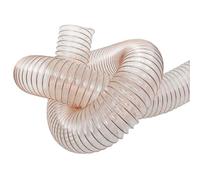 WOFDALY Conducto De Aire Industrial Tubo De Poliuretano PU Tubo Flexible De Conducto 1 Metro De Diámetro Interno 32MM Tubo Telescópico con Alambre De Acero Chapado En Cobre,Thickness 0.63mm