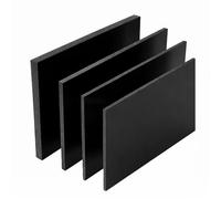 WOFDALY Placa Plástico ABS Negra 200 x 200 mm Panel Estireno Duradero y Fuerte para DIY Manualidades Modelismo Montaje Proyectos Arte Taller Industrial,200mm*200mm*2mm