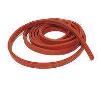 WOFDALY Tira De Sellado De Silicona Roja Sólida, Longitud 2 M, Placa Duradera De 2 Mm De Grosor, Tabla Antideslizante para La Industria del Transporte,Width 50mm