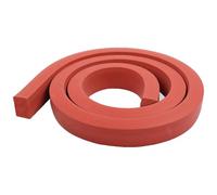WOFDALY Tira De Sellado De Silicona Sólida Roja, Longitud 1 M, Resistente A La Presión, Duradera, Ancho De Placa 10 Mm, Placa Plana De Caucho De Silicona,Width 10mm