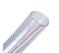 WOFDALY Tubo De PVC Transparente Manguera De Alambre De Acero Transparente, Tubo De Plástico De 1M, Tubo De Agua Flexible,75mm x 3.5mm