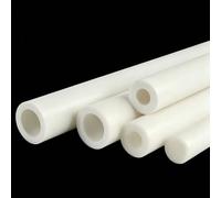 WOFDALY Tubo Fibra de Vidrio Blanco 1m Tubo Hueco GFRP 2 Piezas Alta Resistencia Soporte Plantas Ligero Fácil de Cortar Jardín,10mm*4mm*1m