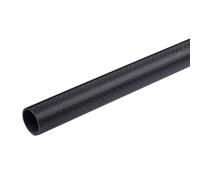 WOFDALY Tubo Hueco de Fibra de Carbono Negro Mate Tejido Plano 1 m Tubo Redondo Compuesto Alta Rigidez para Modelos Aeroespaciales FPV Racing Drone,26mm*24mm