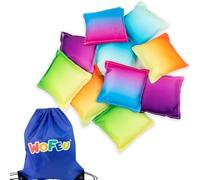 WOFEU 10 Pz Cornhole Bolsas Frijoles,Toss Game Bean Bags para niños, Juego Lanzamiento para Aire Libre Mini Cornhole Bolsas de Frijoles para lanzar Deportes al Aire Libre Juegos Familiares