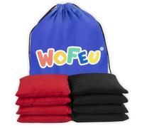 WOFEU 8Pz Cornhole Bolsas Frijoles,15x15cm Bean Bags,Juego Lanzamiento para Aire Libre Mini Cornhole Bolsas de Frijoles para lanzar Deportes al Aire Libre Juegos Familiares Juguetes para Adulta