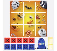 WOFEU Halloween Juego de Lanzamiento para niños,Juegos de Exterior/Interior,Juegos de césped,Juegos de jardín-Juguetes para niños Mayores de 3 años y Adultos, niños y niñas