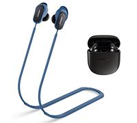WOFRO Correa antipérdida para auriculares Bose QuietComfort II, accesorios deportivos de silicona suave compatibles con los nuevos auriculares Bose QuietComfort 2 cuerdas para el cuello (azul)