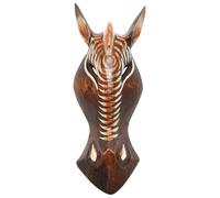 Wogeka - 30 cm Antílope Gacelle Animal Mascarilla - Hecho a mano de madera como idea de regalo para decoración, talla de Bali, máscara de África 111