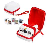 WOGOZAN Funda protectora para cámara Polaroid Go Gen2/9035/9071/9070 de impresión instantánea, funda rígida con correa de hombro ajustable y mini marcos magnéticos (blanco) (sin cámara)