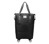WOGXN Bolsa de Lona con Ruedas, Bolsa de Equipaje Desmontable, Petate con Ruedas Grande, Plegable Impermeable con Múltiples Compartimentos