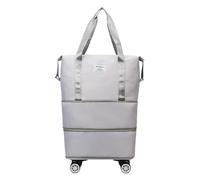 WOGXN de Viaje con Ruedas, petate con Ruedas - Bolsa de Equipaje Desmontable - Petates Grandes con Ruedas para Viajar, petate Impermeable con Rueda para Viajar