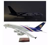 WOGYOZKA Maqueta Realista del A380 de Thai Airways con Luces LED construye tu Propio Kit de avión de aviación Civil(Upgrade)