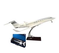 WOGYOZKA Modelo De Avión A Reacción Realista, Privado Negocios, Escala del Gulfstream G650ER For Coleccionistas Y Entusiastas La Aviación, Diseño Impresionante Aleación Resina(Normal-1)