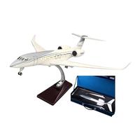 WOGYOZKA Modelo De Avión A Reacción Realista, Privado Negocios, Escala del Gulfstream G650ER For Coleccionistas Y Entusiastas La Aviación, Diseño Impresionante Aleación Resina(Upgrade-2)