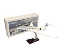 WOGYOZKA Modelo De Avión A Reacción Realista, Privado Negocios, Escala del Gulfstream G650ER For Coleccionistas Y Entusiastas La Aviación, Diseño Impresionante Aleación Resina(Upgrade)