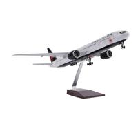 WOGYOZKA Modelo De Avión B787 Canadá con Librea Negra, Ruedas Y Luces Realistas. Este Exhibición Estática 47 Cm Es Imprescindible For Coleccionistas Entusiastas La Aviación(Normal)