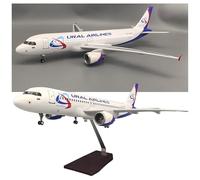 WOGYOZKA Modelo De Avión Ural Airlines A320neo 47 Cm, Réplica Realista, Regalo For Entusiastas La Aviación, Pieza Decorativa Coleccionable For Su Hogar U Oficina(Upgrade)