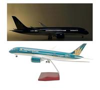 WOGYOZKA Modelo De Avión Vietnam Airlines B787 Airways 1:130 Resina ABS Estático 18.6" Rueda Aerolínea Plástico Fundido A Presión con Luz(Upgrade)