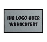 WohnDirect Felpudo personalizable, regalo con su nombre, imagen o logotipo, gran selección, (75 x 85 cm), color gris