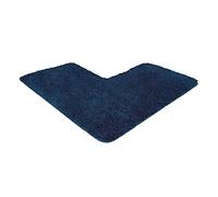 WohnDirect Nueva Alfombra de baño para Ducha rinconera Azul Oscuro 50 x 100 x 100 cm • Alfombrilla baño Antideslizante y Lavable • Cómoda Y Súper Absorbente