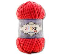 Wohnkult 100 g de lana Alize Velluto en 30 selecciones (56 | Rojo)