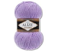 Wohnkult Alize Lanagold Premium 51 - Ovillo de lana (100 g), color morado