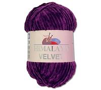 Wohnkult Himalaya Velvet Dolphin 90028 Lana aterciopelada, ovillo de 100 g, 40 colores a elegir, hilo de tricotar de felpilla, hilo brillante, accesorio para prendas y mantas (lila)