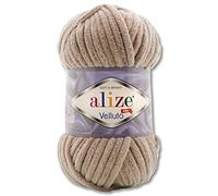 Wohnkult Lana Alize Velluto de 100 g en 30 a elegir (530 | Beige)
