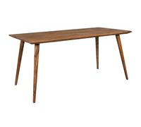WOHNLING Mesa de Comedor REPA 120 x 60 x 76 cm Sheesham Madera sólida rústico | Villa de diseño Mesa de Comedor | Mesa para Comedor Rectangular | 4-6 Personas