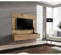 Wohnwand Anbauwand Schrankwand SWITCH PR1 Wotan Hochglanz Push-Click 180cm