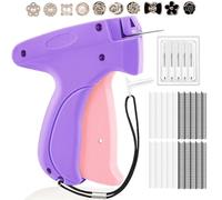 wohot Pistola de Coser Ropa Pistola de Etiquetado, Stitch Gun Fijador Rápido de Ropa, Mini Maquina de Coser de Reparación Rápida de Ropa con 5 Agujas + 3000 Agujas de Plástico + 10 Broches Ropa