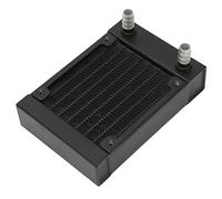 WOHPNLE 12V Water Cooling Radiator, 8 Pipe Aluminum Heat Exchanger Liquid Cooling Radiator 9.5mm Faucet 80mm Simple Installation Heat Exchanger with Fan for Drones Computer Printer