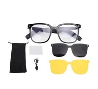 Wohpnle Ai Gafas Inteligentes, traducción de Bluetooth Gafas Inteligentes para Gafas para Hombres y Mujeres con la aplicación de Altavoces en Tiempo Real en más de 100 Idiomas