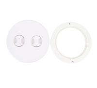 WOHPNLE Boat Hatch, Water Proof Round Marine Access Hatch 8in Nylon Deck Plate Easy Installation Deck Inspection Plate for Yachts and Boats