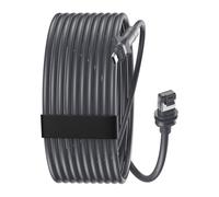 WOHPNLE Cable de Ethernet rectangular de reemplazo de 150 pies, cable de extensión de resistencia de agua al aire libre de 26 AWG para la transmisión de datos de potencia del enrutador