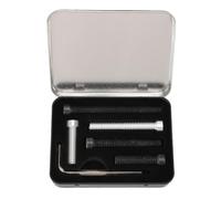 WOHPNLE Cue Weight Screw Set with Hex Wrench & Storage Box, Adjustable Aluminum Pool Cue Weight Bolts Billiard Cue Weights Includes 0.3oz to 2.0oz Weights