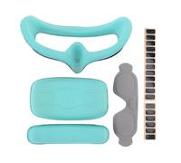 WOHPNLE Foam Padding Lens Cover, Anti Scratch Foam Goggles Eye Pad with Forehead Brace and Rear Head Brace, Goggles Accessories for Pilots (green)