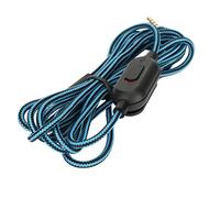 WOHPNLE Gaming Headset Cable, 200cm Long Headset Wire Replacement Earphone Sound Cord for Logitech G Pro, G Pro X, G433, G233 Headsets with Built In Volume Controller (Blue)