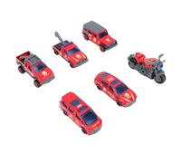 WOHPNLE Juego de Juguetes de Autos fundamentales a Escala 1:64, 6 Autos de aleación de Metal para niños y coleccionistas pequeños vehículos de Juguete de la Ciudad para Jugar y exhibir (Typ 2)